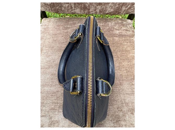 Set Louis Vuitton Alma BB e Portafoglio Marguerite Monogram Edizione Limitata - Blu Navy - vista 6