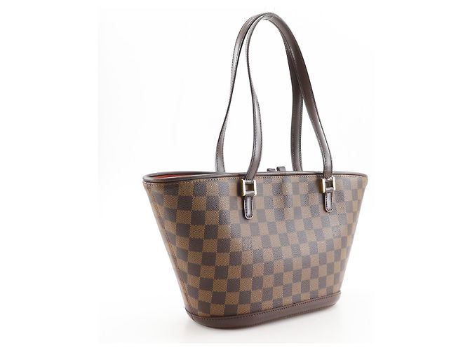 Louis Vuitton Manosque Damier PM Marrone - vista 3