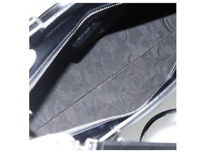 Bolsa Tote de couro Salvatore Ferragamo Double Gancini com fivela lateral Medium Preto - vista 5