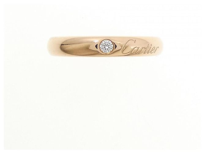 Cartier 18K Roségold Ring mit Diamant - Ansicht 2
