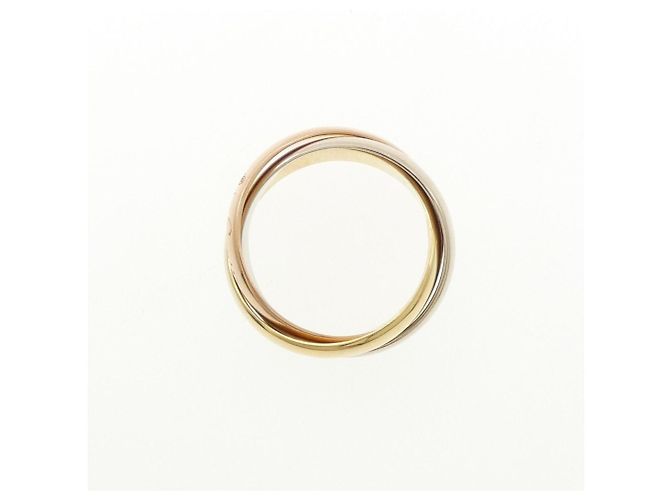 Anello Cartier Trinity in oro rosa bianco e giallo 18K - vista 2