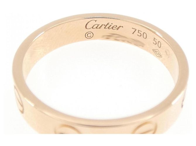 Anello Mini Love di Cartier in oro rosa 18K - vista 3