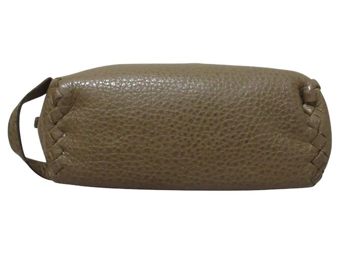 Clutch in pelle Toro Bottega Veneta Marrone - vista 3