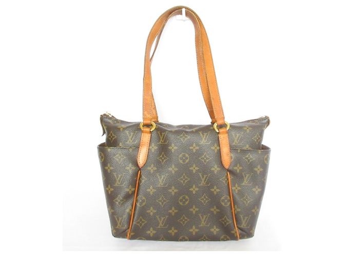 Borsa Tote Louis Vuitton Monogram Totally PM Marrone Monogramma - vista 2