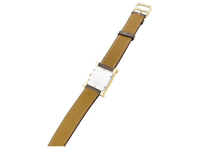 Hermès Uhr, "Heure H", vergoldet, Stahl. - Ansicht 5