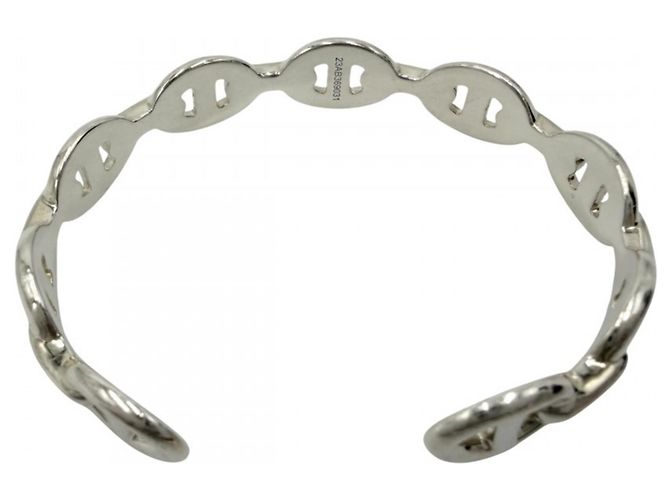 Hermès Pulsera rígida Hermes Chaine d'Ancre Enchainée Silver Plata - vista 2