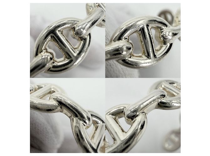Hermès Pulsera rígida Hermes Chaine d'Ancre Enchainée Silver Plata - vista 4