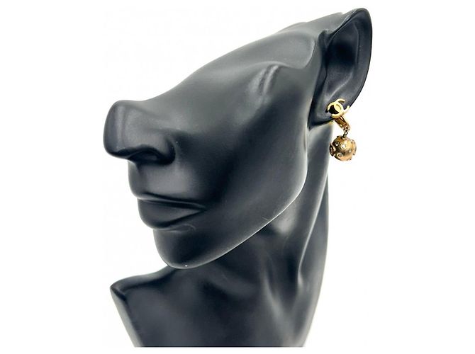 Orecchini a clip Chanel Gold con strass D'oro - vista 2