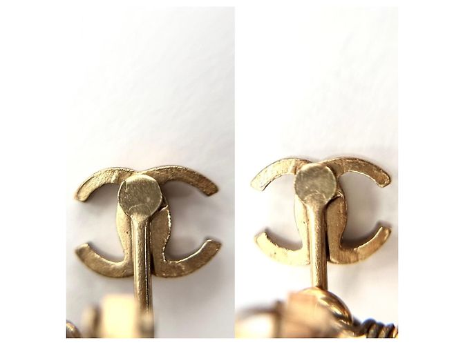 Orecchini a clip Chanel Gold con strass D'oro - vista 3