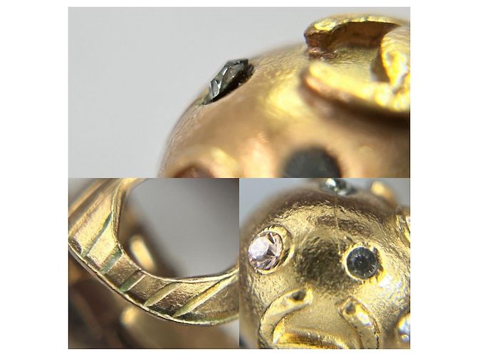 Orecchini a clip Chanel Gold con strass D'oro - vista 7