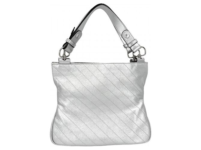 Borsa Tote Blondie Small da donna Gucci Argento Metallico - vista 2