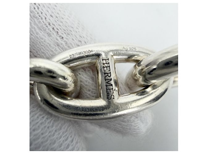 Hermès Bracciale Hermes Chaine d'Ancre GM Argento - vista 3