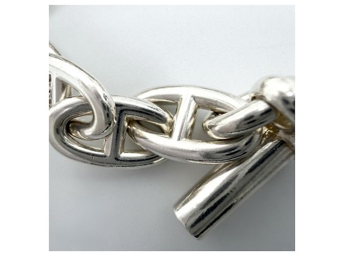 Hermès Bracciale Hermes Chaine d'Ancre GM Argento - vista 4