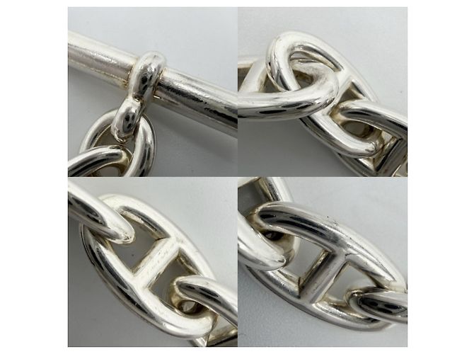 Hermès Bracciale Hermes Chaine d'Ancre GM Argento - vista 5