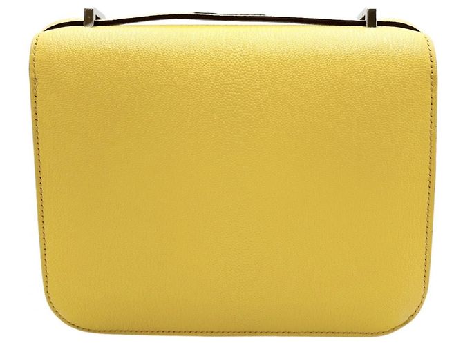 Hermès Bolsa de ombro Hermes Constance 3 Mini Amarelo - vista 2