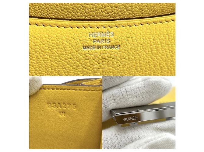 Hermès Bolsa de ombro Hermes Constance 3 Mini Amarelo - vista 5