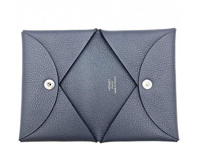 Hermès Monedero Hermes Calvi Azul marino - vista 4