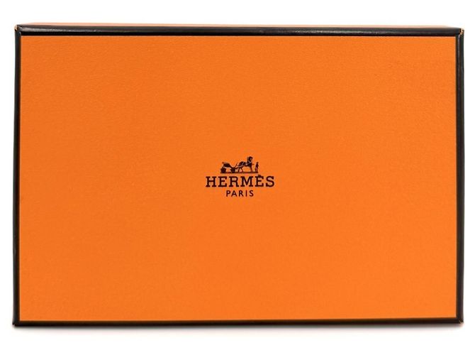 Monedero Calvi Hermès en piel Epsom marrón Castaño - vista 6