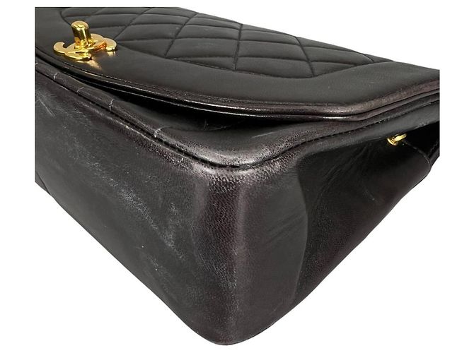 Borsa a tracolla Chanel Diana 25 Nero - vista 10