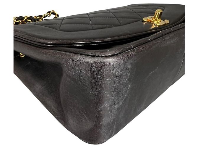 Borsa a tracolla Chanel Diana 25 Nero - vista 9