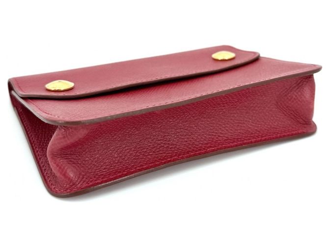 Hermès Marsupio vintage in pelle rossa Hermes Rosso - vista 3