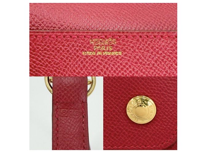 Hermès Marsupio vintage in pelle rossa Hermes Rosso - vista 5