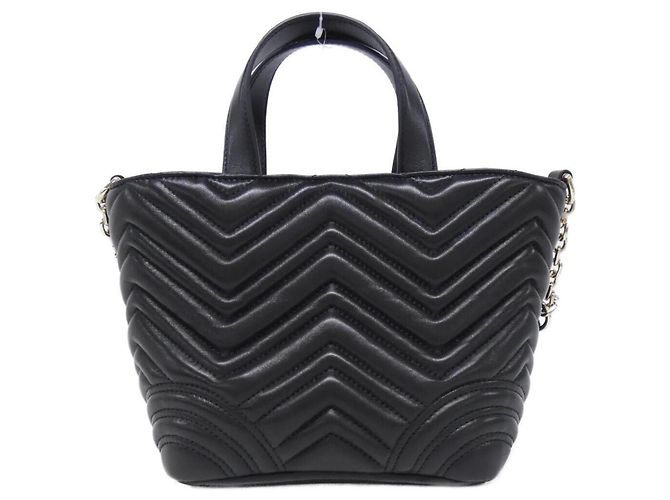 Borsa Gucci GG Marmont nera Nero - vista 2