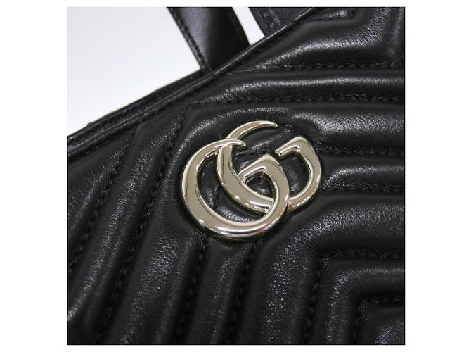 Borsa Gucci GG Marmont nera Nero - vista 5