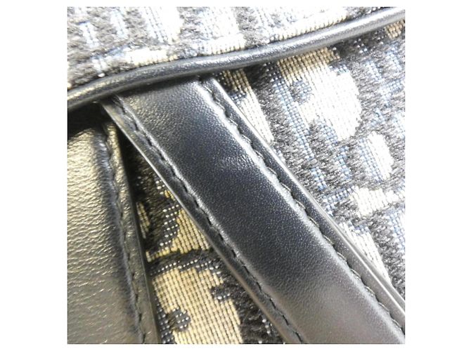 Borsa a tracolla Oblique Christian Dior Blu - vista 4