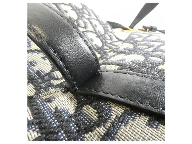 Borsa a tracolla Oblique Christian Dior Blu - vista 5