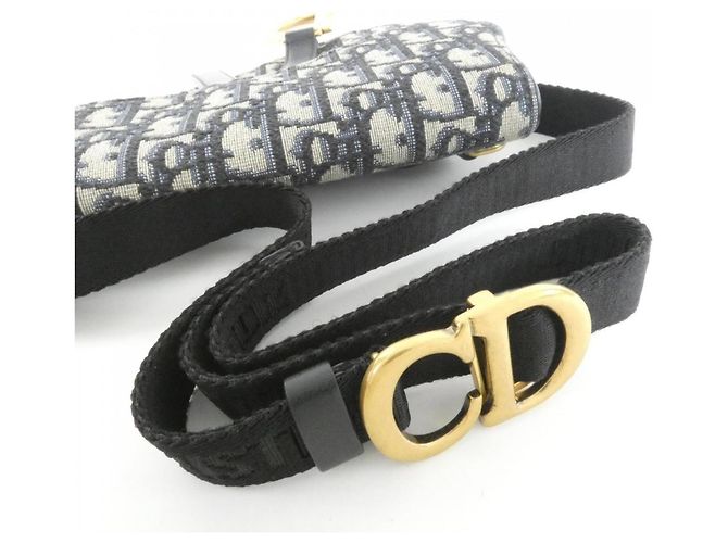 Borsa a tracolla Oblique Christian Dior Blu - vista 6