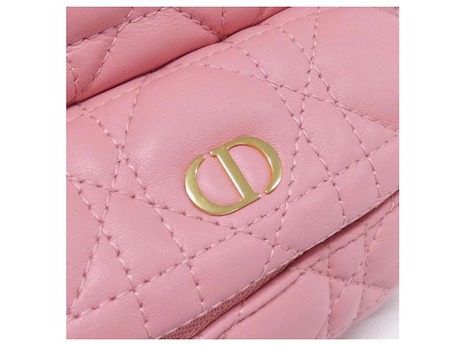 Zaino in pelle rosa Christian Dior - vista 4