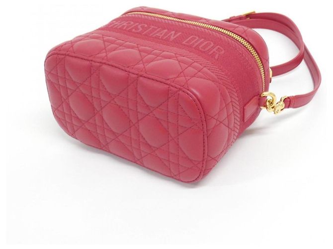 Piccola borsa vanity da viaggio Christian Dior Rosso - vista 3