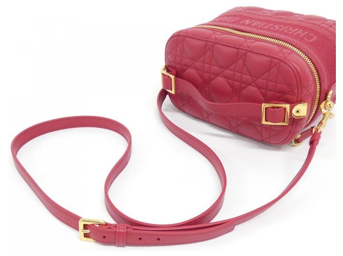 Piccola borsa vanity da viaggio Christian Dior Rosso - vista 4