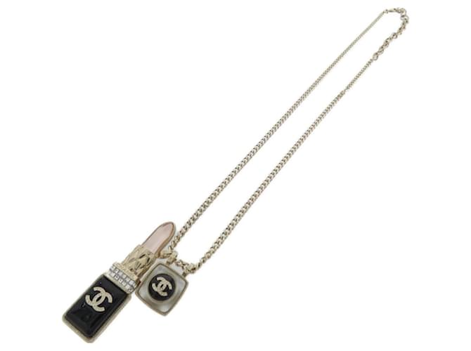 Collana Chanel AB7670 Nero Rosa Bianco D'oro - vista 2