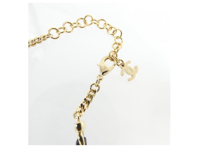 Chanel ABE726 Choker Schwarz und Gold Golden - Ansicht 3