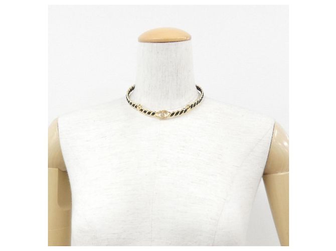 Chanel ABE726 Choker Schwarz und Gold Golden - Ansicht 4