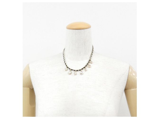 Chanel ABG275 Choker aus Leder in Schwarz, Gold und Weiß Golden - Ansicht 5