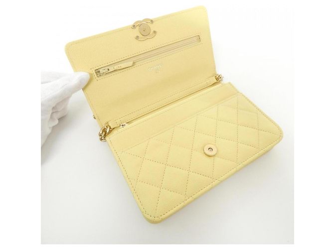 Timeless Chanel AP2611 Chain/Shoulder Wallet Gelb - Ansicht 8