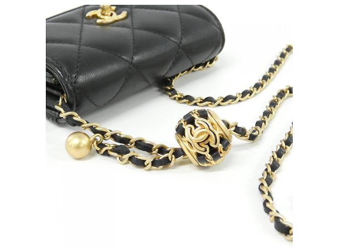 Borsa in pelle Chanel AP2704 Nero - vista 5