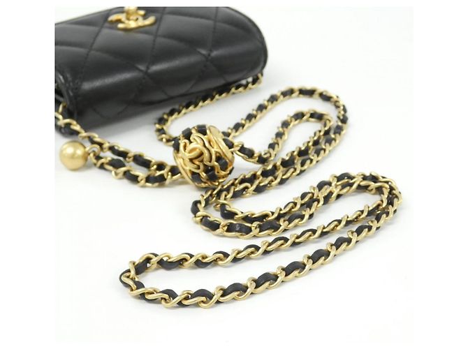 Borsa in pelle Chanel AP2704 Nero - vista 6