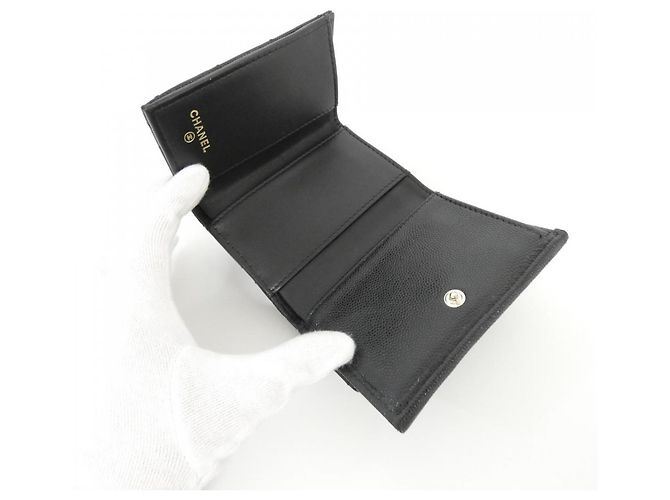 Cartera tríptico Chanel AP3397 en negro - vista 4