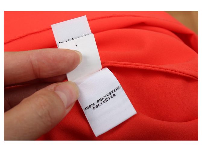 Diane von Furstenberg Rote Crepe-Bluse Koralle - Ansicht 9