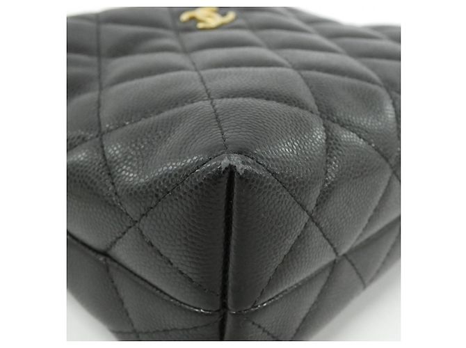 Borsa Chanel AP4066 in pelle di vitello martellata nera Nero - vista 3