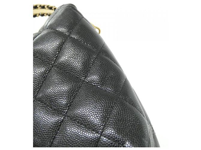 Borsa Chanel AP4066 in pelle di vitello martellata nera Nero - vista 4