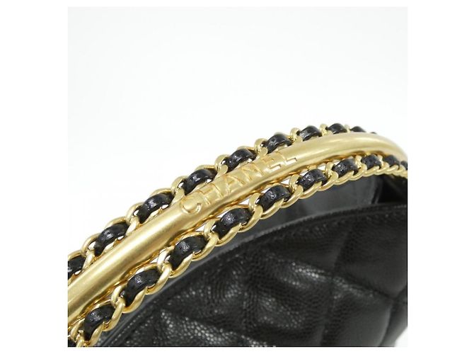 Borsa Chanel AP4066 in pelle di vitello martellata nera Nero - vista 6