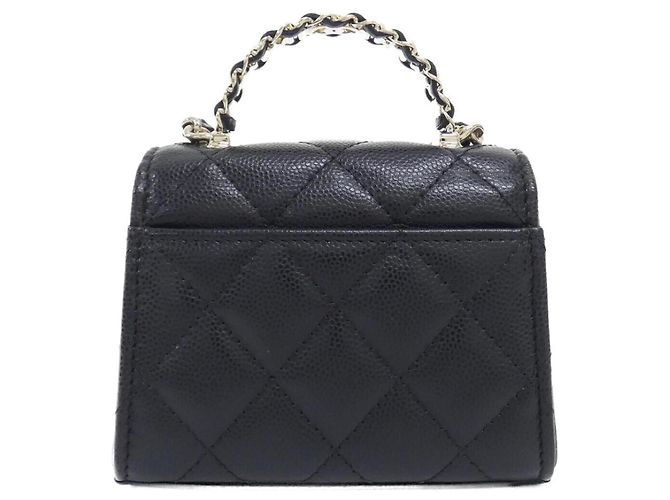 Borsa Chanel AP4982 in pelle di vitello granulata Nero - vista 2