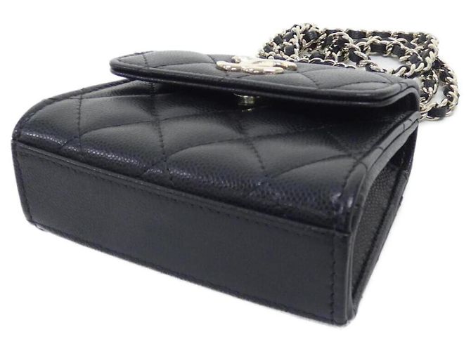 Borsa Chanel AP4982 in pelle di vitello granulata Nero - vista 3