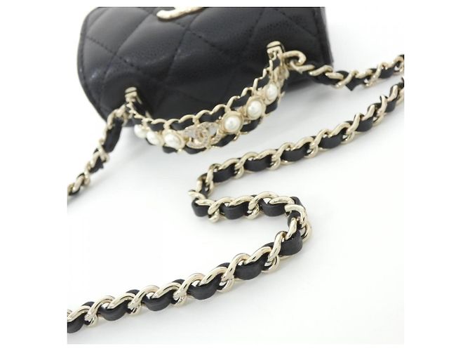 Borsa Chanel AP4982 in pelle di vitello granulata Nero - vista 5