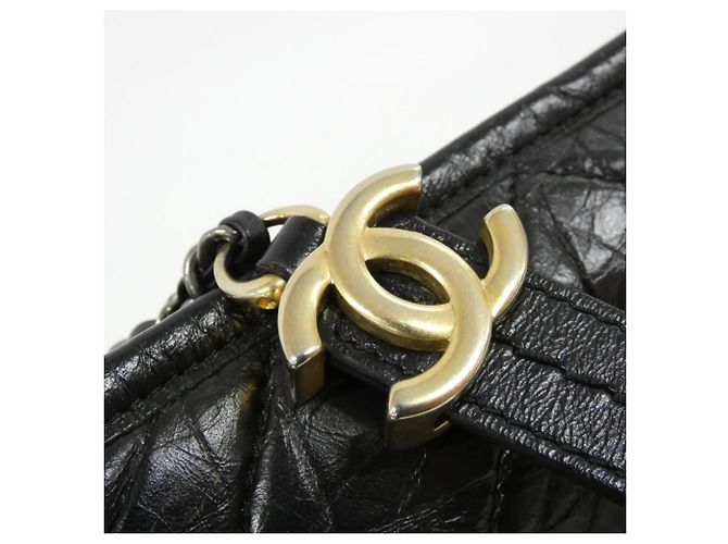 Borsa a Spalla Chanel Gabrielle Line 91810 Nero - vista 6